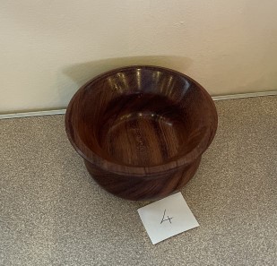 Padouk bowl by Matthew Jevons